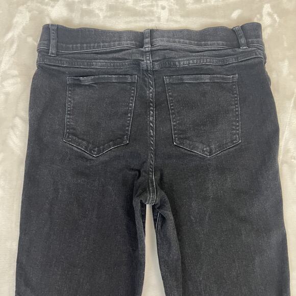 Spanx Jeans Womens Large Black Ankle Skinny Tummy Control Elastic Waist Pull On - Picture 12 of 13